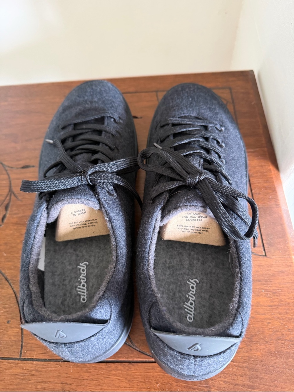 allbirds Men's Black Wool Runner Sneakers - Picture 4 of 9